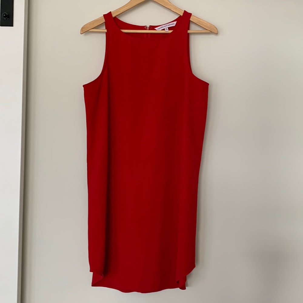 Red dress by cupcakes and cashmere